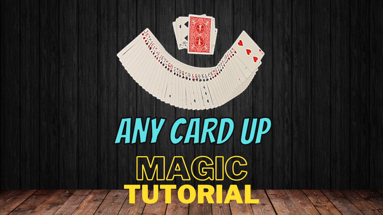 Tutorial del truco de cartas mágicas - Cualquier carta arriba - Descarga digital simple de cualquier carta, cualquier número