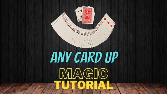 Magic Card Trick Tutorial - Any Card Up - Simple Any Card Any Number Digital Download