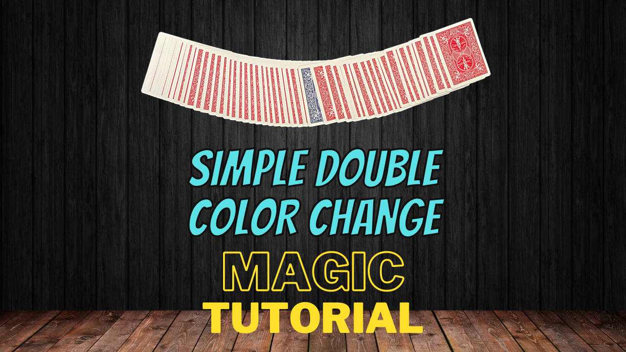 Magic Card Trick Tutorial - Simple Double Color Change Digital Download