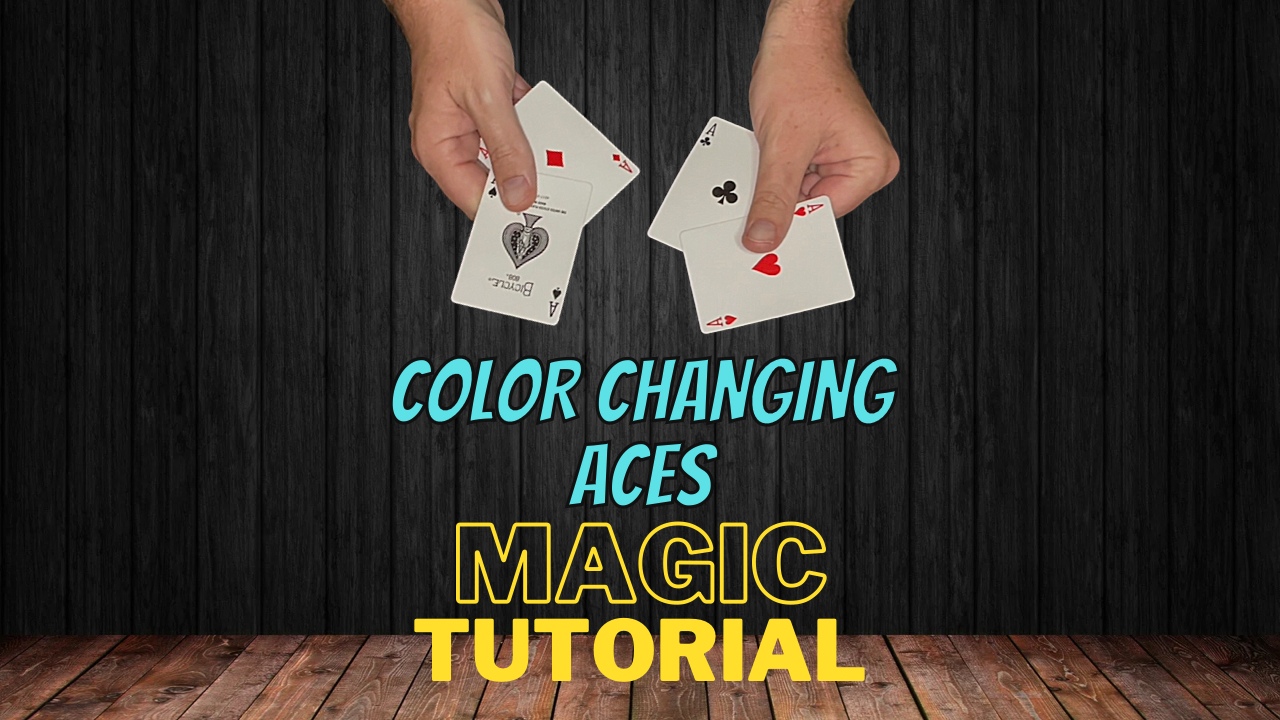 Tutorial de truco de cartas mágicas - Descarga digital de ases que cambian de color